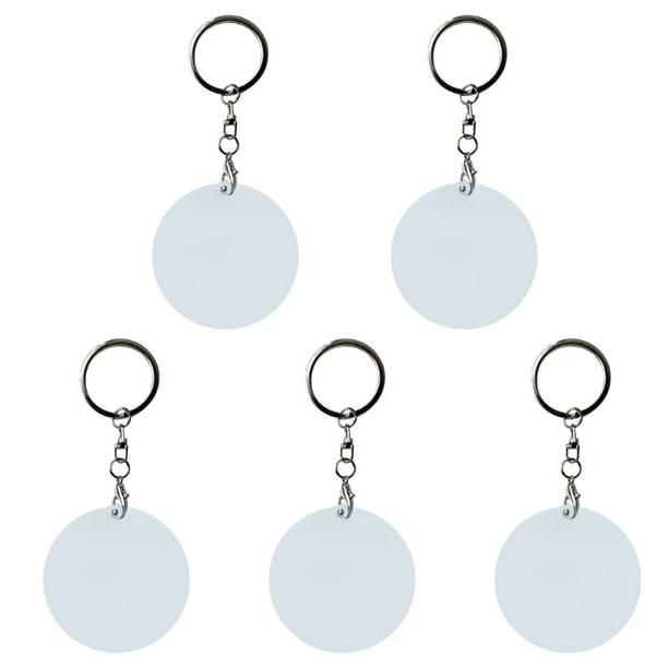 Sublimation Blank Keychain Sublimation Rectangle Keychain Double Sided Ready for Sublimation-Set of 5